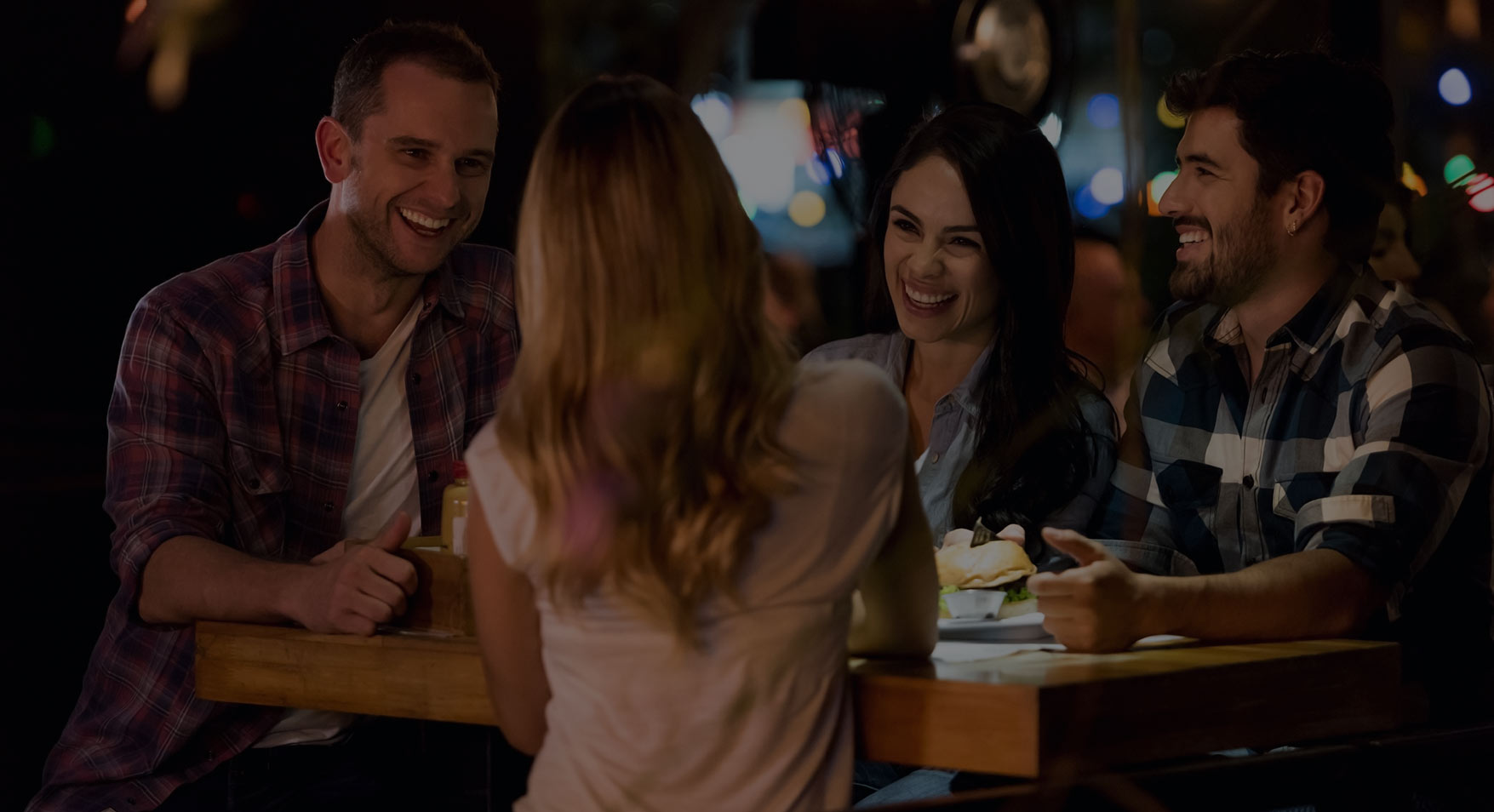 Group Table at Blue Rock Bar & Grill